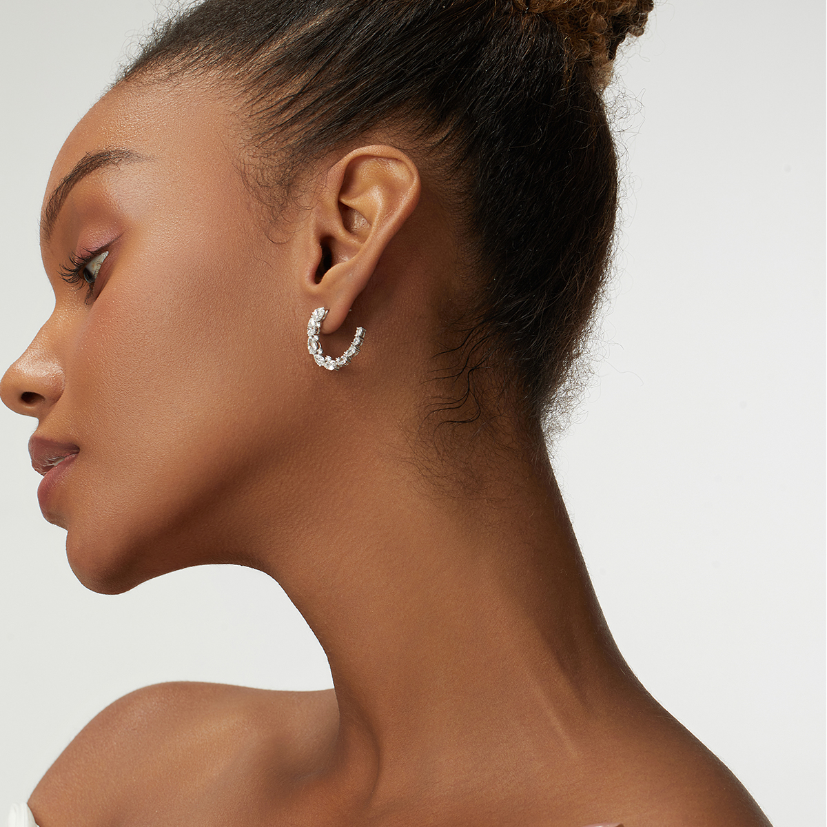 Earrings in 18k white Gold