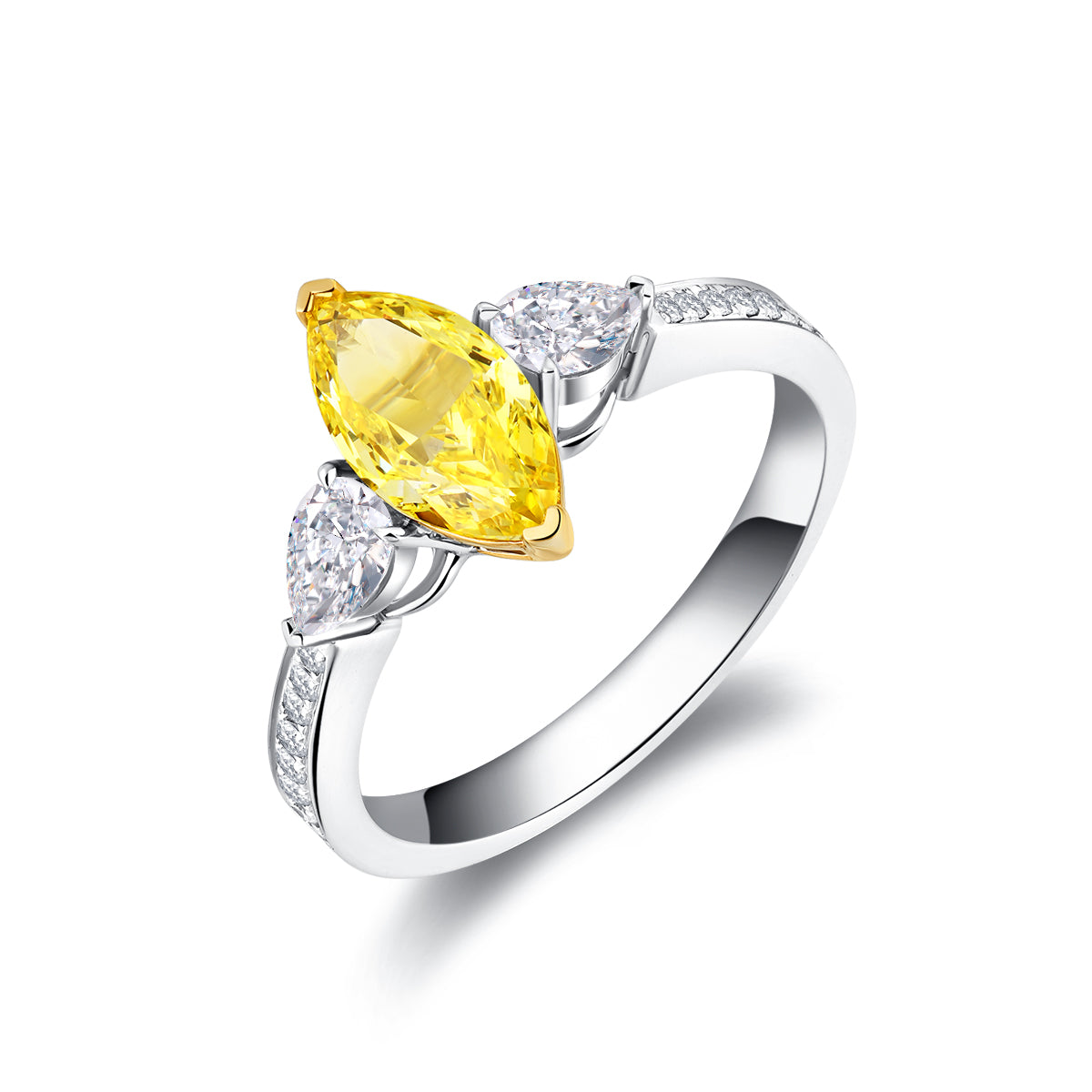 Marquise Cut yellow