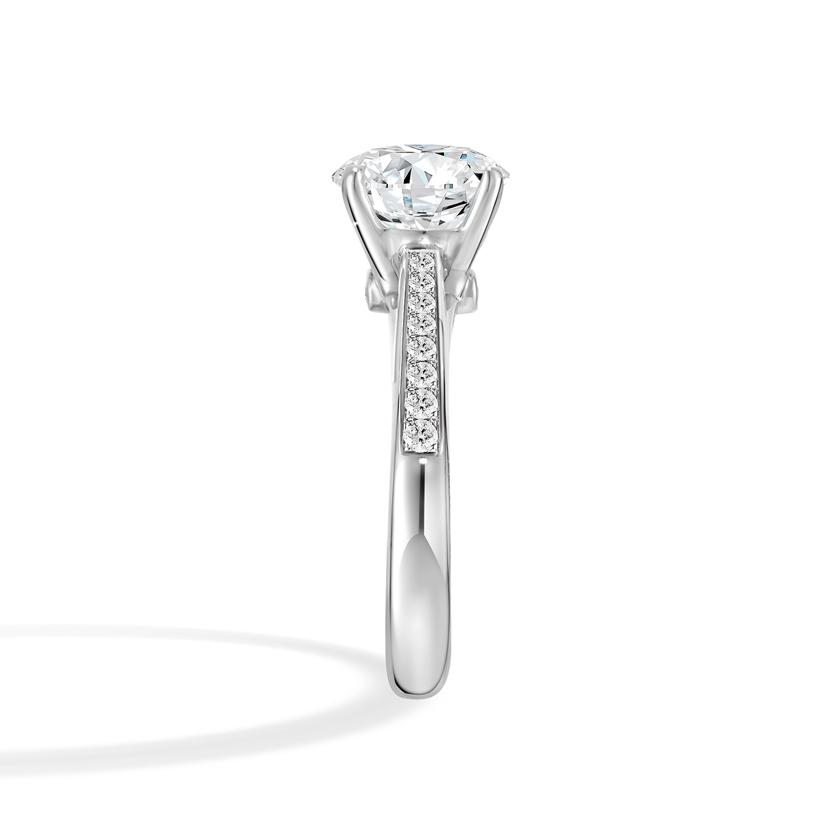 Lab-Grown Diamond 2.2ct. tw. Round Cut 18k White Gold Rings