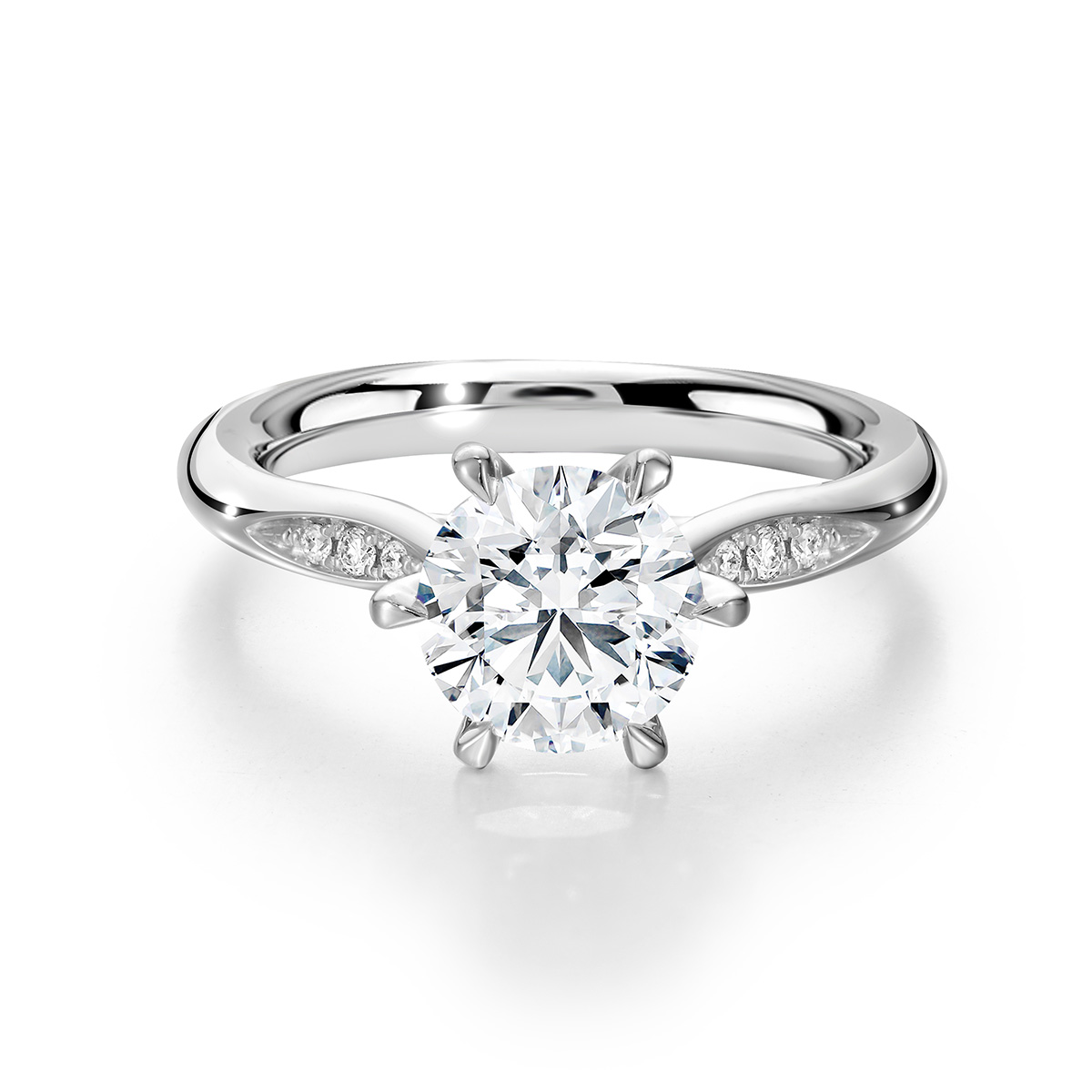 Lab-Grown Diamond 1.5ct. tw. 18k White Gold Rings Six Prong