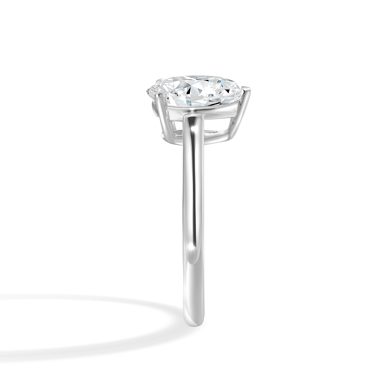 Lab-Grown Diamond 1.44ct. tw. Pear Cut 18k White Gold Rings