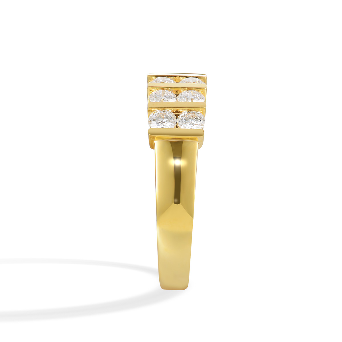 Lab-Grown Diamond 0.83ct. tw. Round Cut  18k Yellow Gold Rings