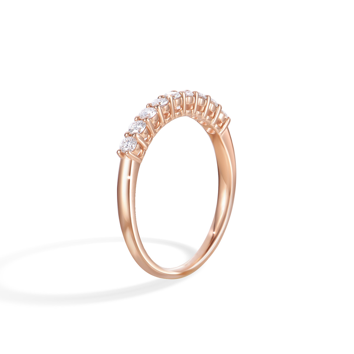 Lab-Grown Diamond 0.25ct. tw. Round Cut 18k Rose Gold Rings