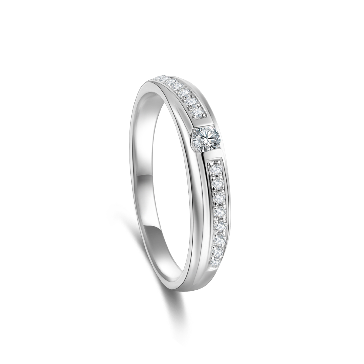Promise Ribbon Wedding Band For Women (0.23 Ct Tw)