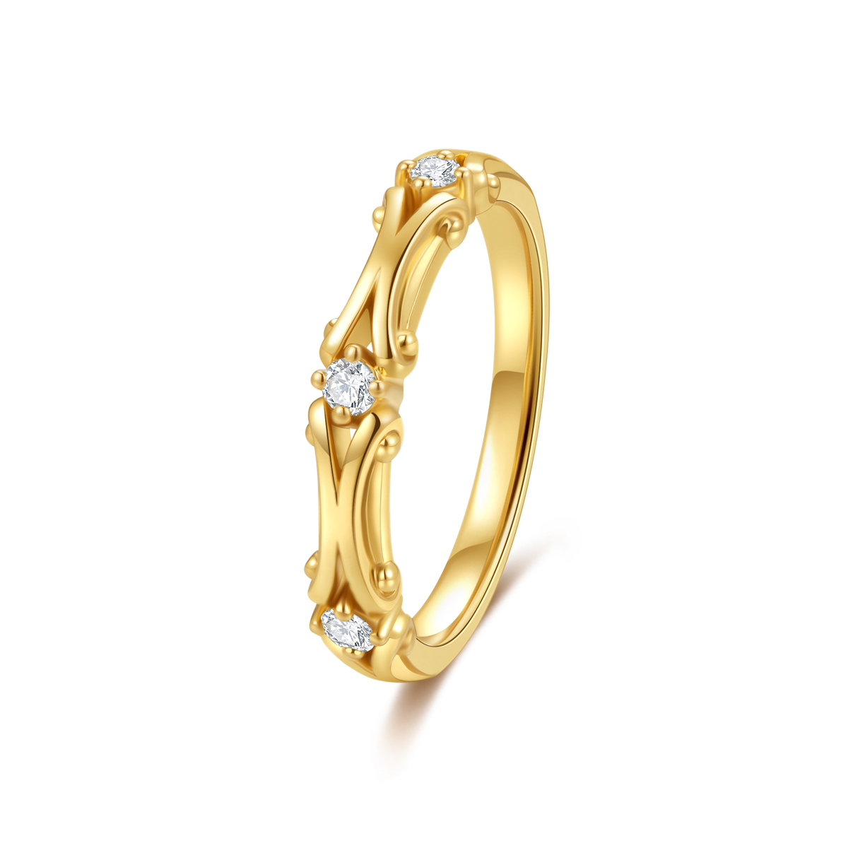Sculptural Inspired Lab Grown Diamond Wedding Band For Men(0.12 Ct Tw)