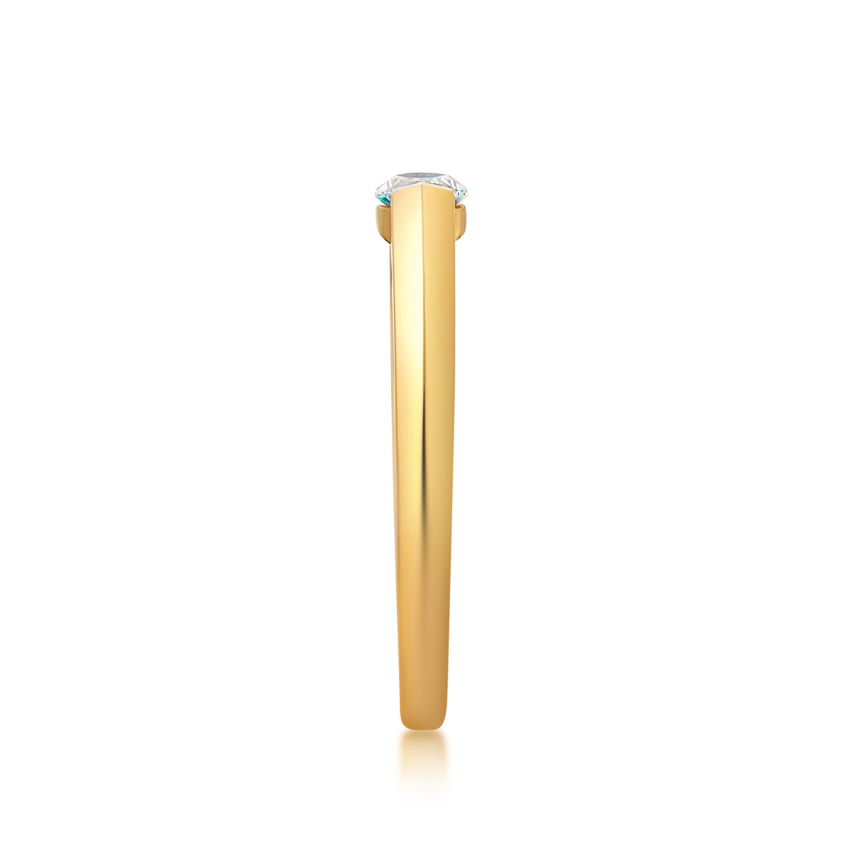 Exceptional Flush Set Marquise Cut Lab Grown Diamond Solitaire Ring in 18k Gold (0.3/ 0.5/ 1 Ct Tw)