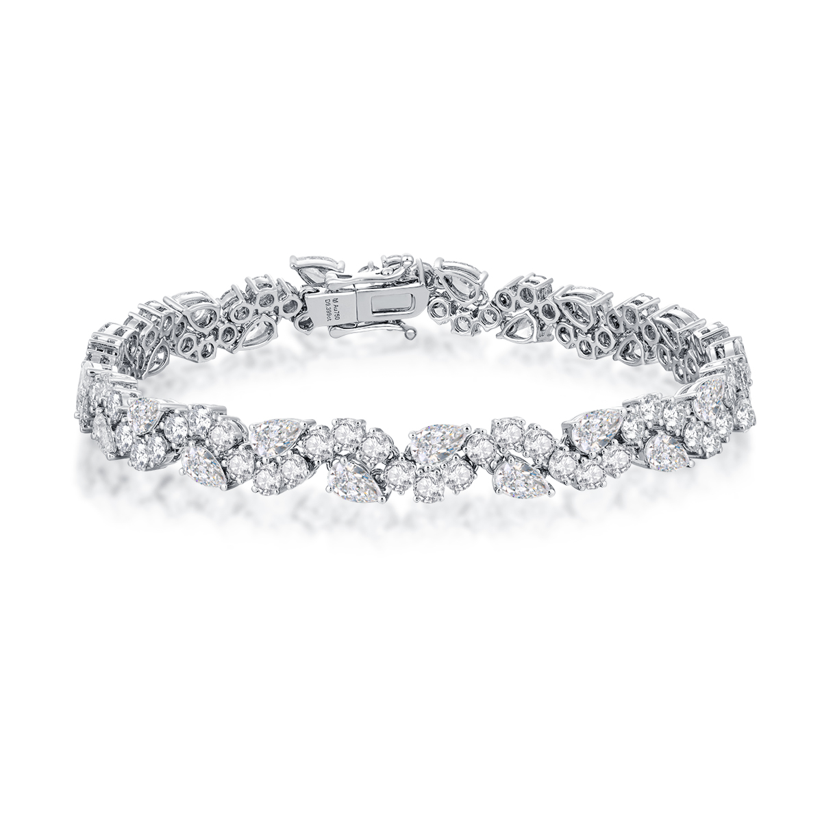9.3 Carat Total Weight Fancy Mix Shape Lab Grown Diamond Vine Bracelet