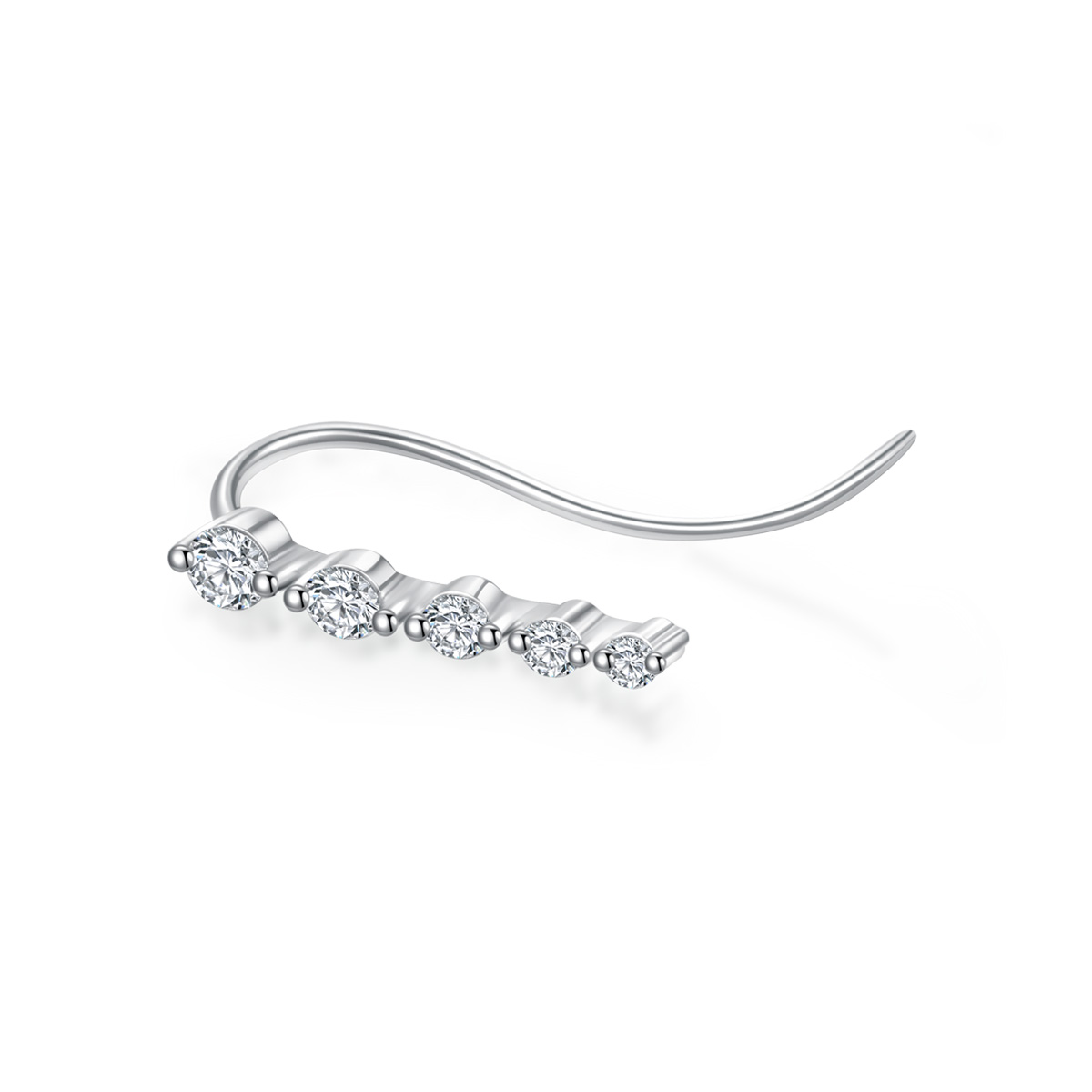 Willow Graduated Lab Grown Diamond Thread Earrings in 18k Gold ( 0.3 Ct Tw)