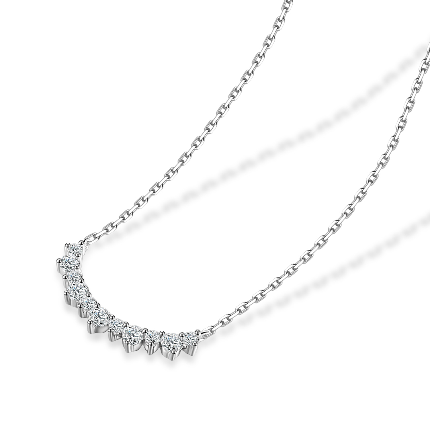 Rhythm Marseille Lab Grown Diamond Necklace in 18k Gold ( 0.2 Ct Tw)