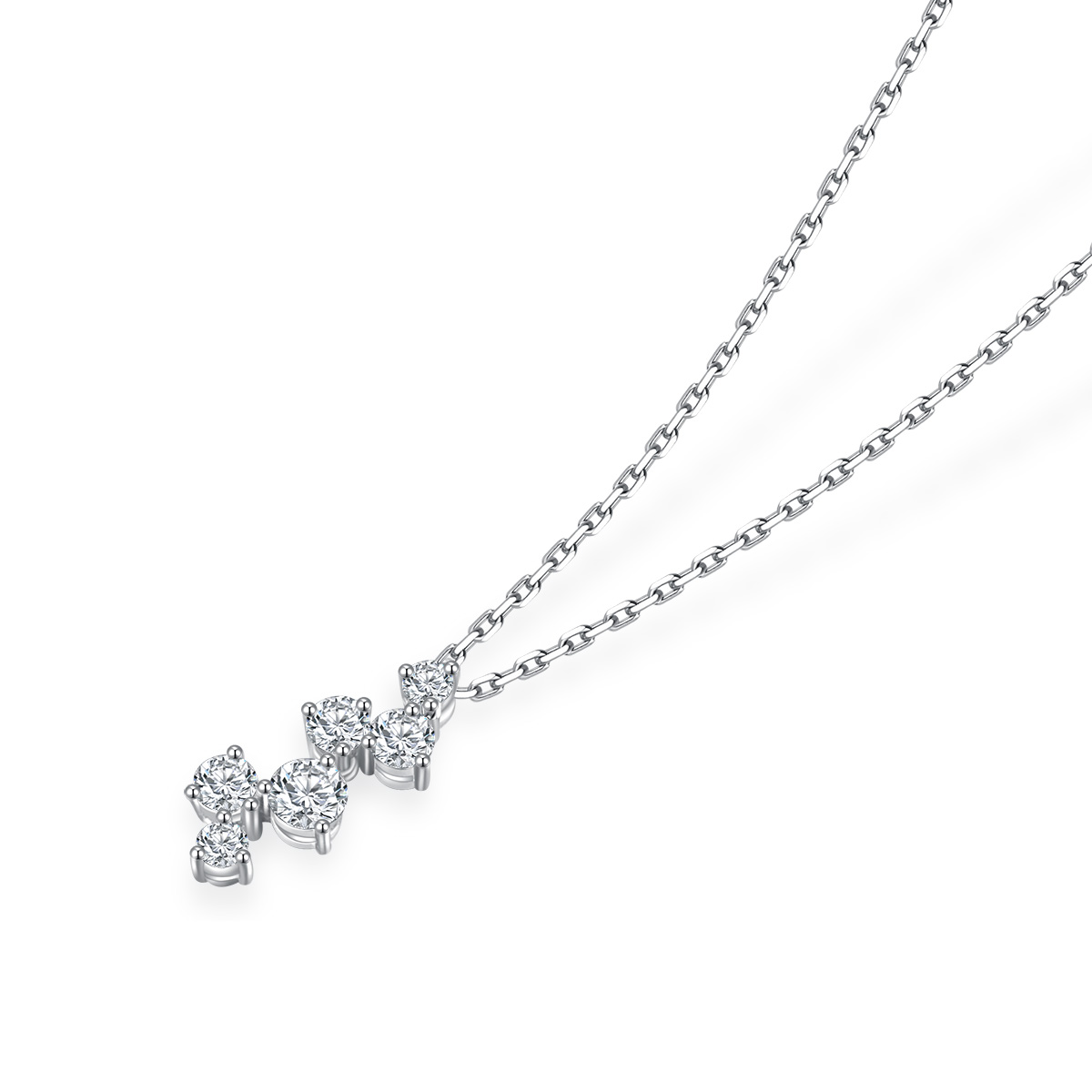 Milestone Lab Grown Diamond Necklace in 18k Gold  ( 0.5 Ct Tw)