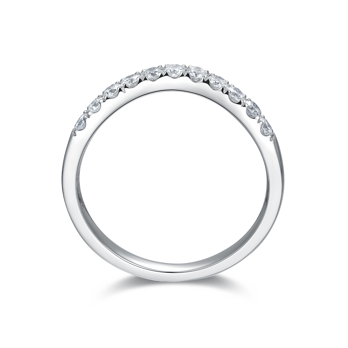 Petite Curved Stackable Lab Grown Diamond Ring(0.33 Ct Tw)