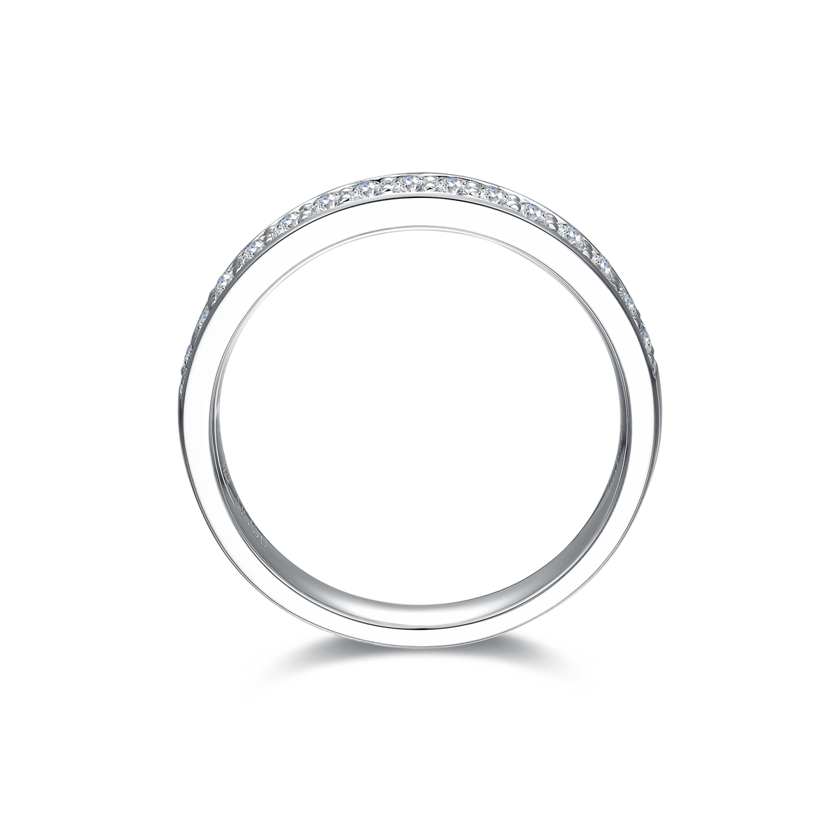 Channel Set Lab Grown Diamond Wedding Band (0.19 Ct Tw)