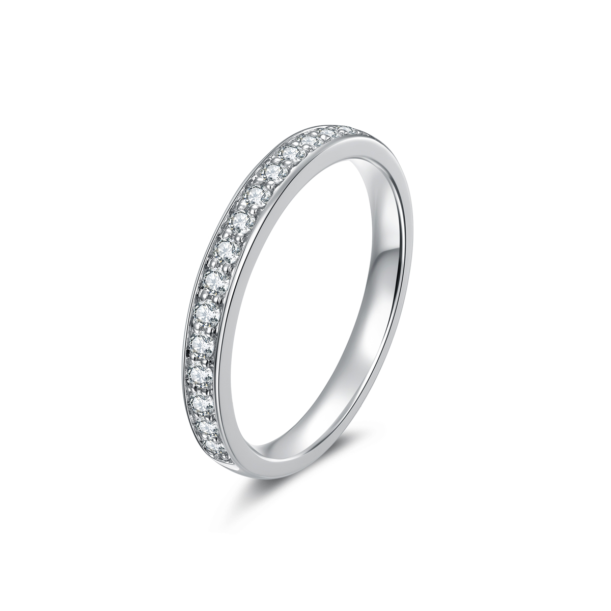 Channel Set Lab Grown Diamond Wedding Band (0.19 Ct Tw)
