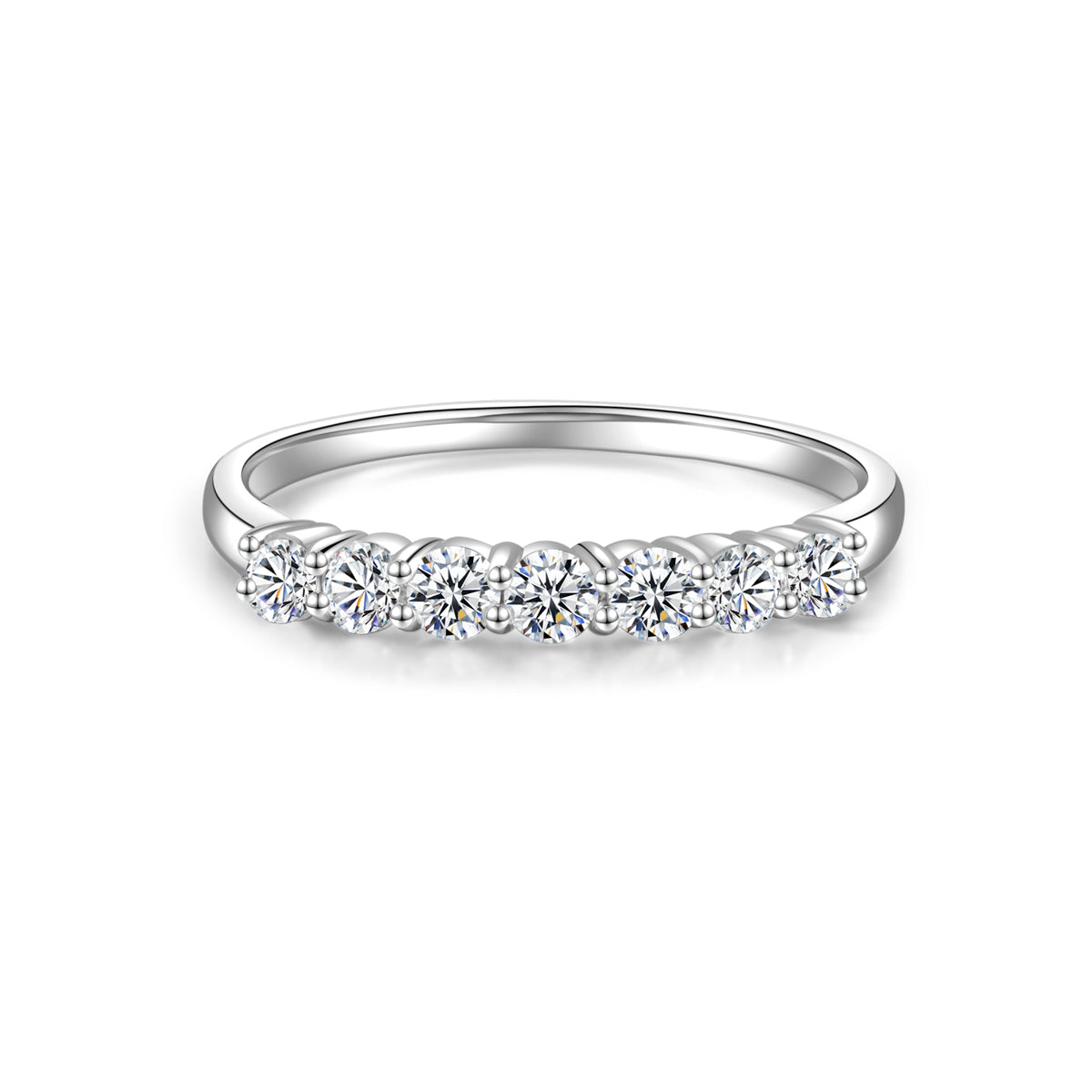 Seven Stone Lab Grown Diamond Wedding Band (0.37 Ct Tw)