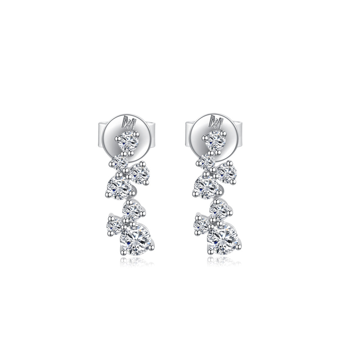 Milestone Lab Grown Diamond Drop Earring in 18k Gold( 0.7 Ct Tw)