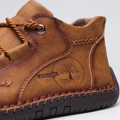Men's Vintage Stitched Leather Boots