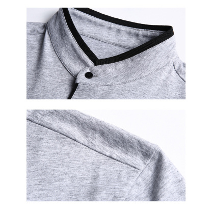 Gentlemenmode™ Sommer-Herren-T-Shirt mit Stehkragen und kurzen Ärmeln