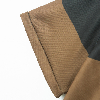 Metallwolke Lässiges kurzärmliges Herren-Poloshirt mit Farbblockdesign