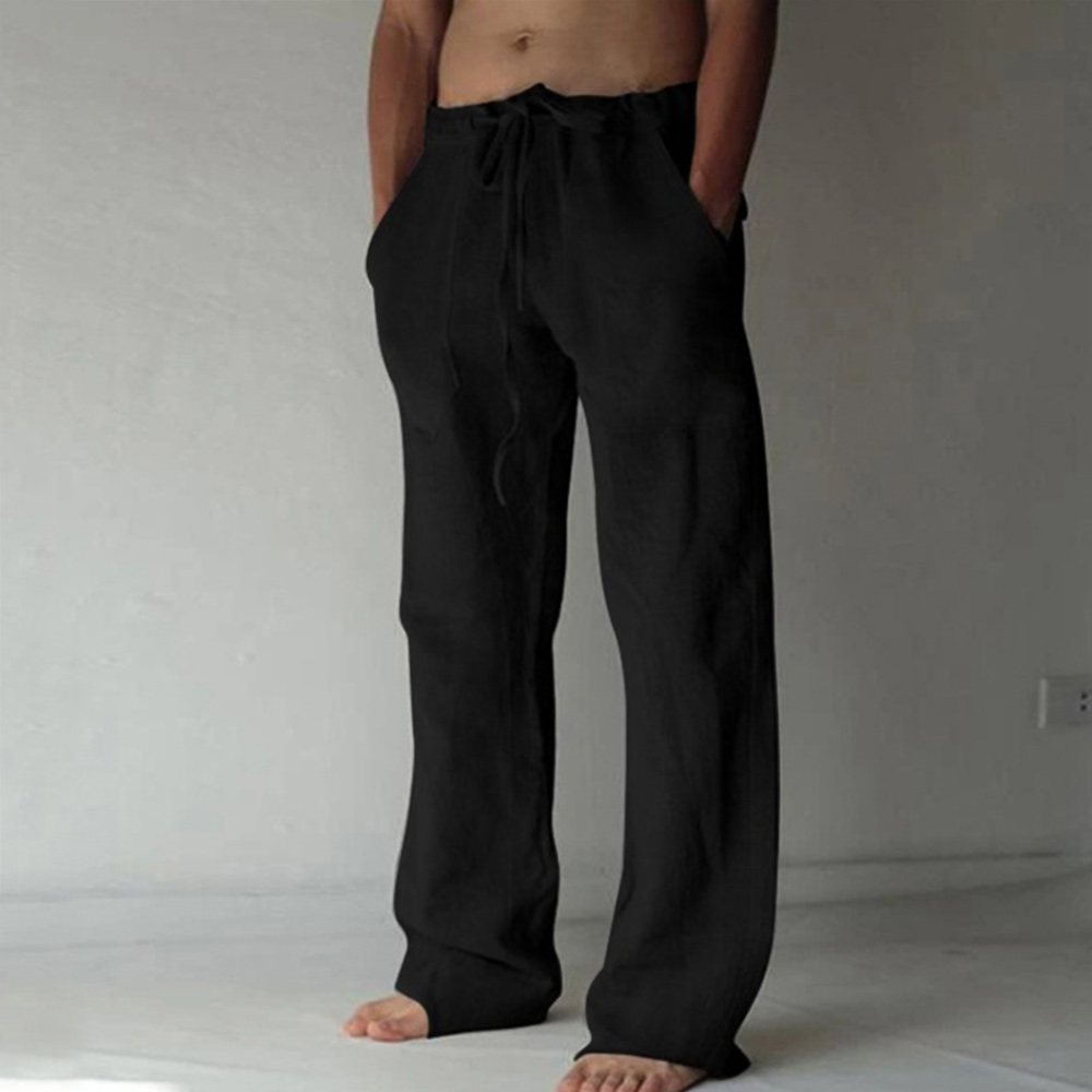 Pantalón casual de lino fino para hombre
