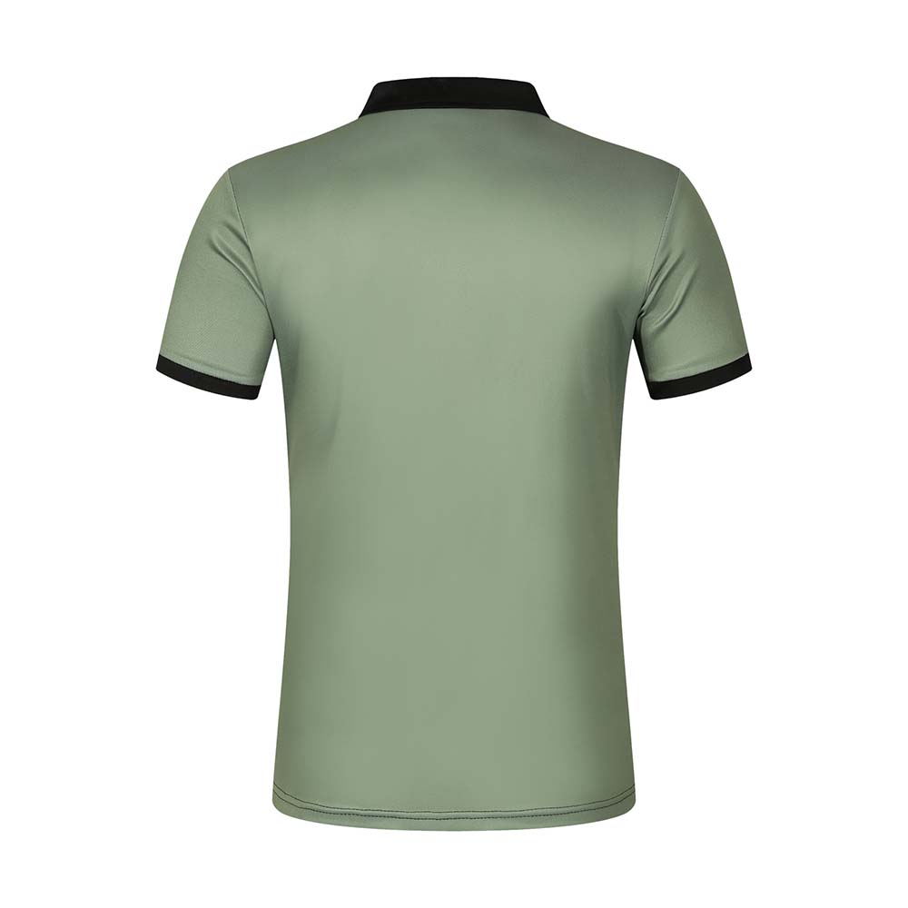 Metallwolke Kurzarm-Poloshirt für Herren mit Farbblock-Streifen und Revers
