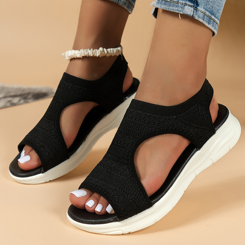 Gentlemenmode™ Sommerliche Damen-Slipper-Sandalen aus Fliegenstrick