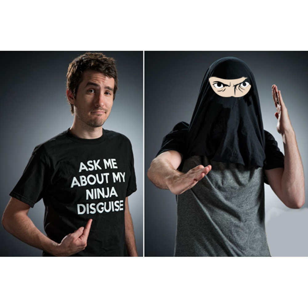Lustiges kurzärmeliges Ninja-T-Shirt aus der Familienserie