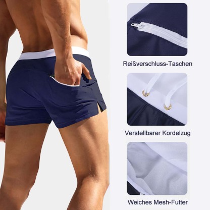 Gentlemenmode™ Neue Mode-Taschen-Mann-Boxer-Strandshorts