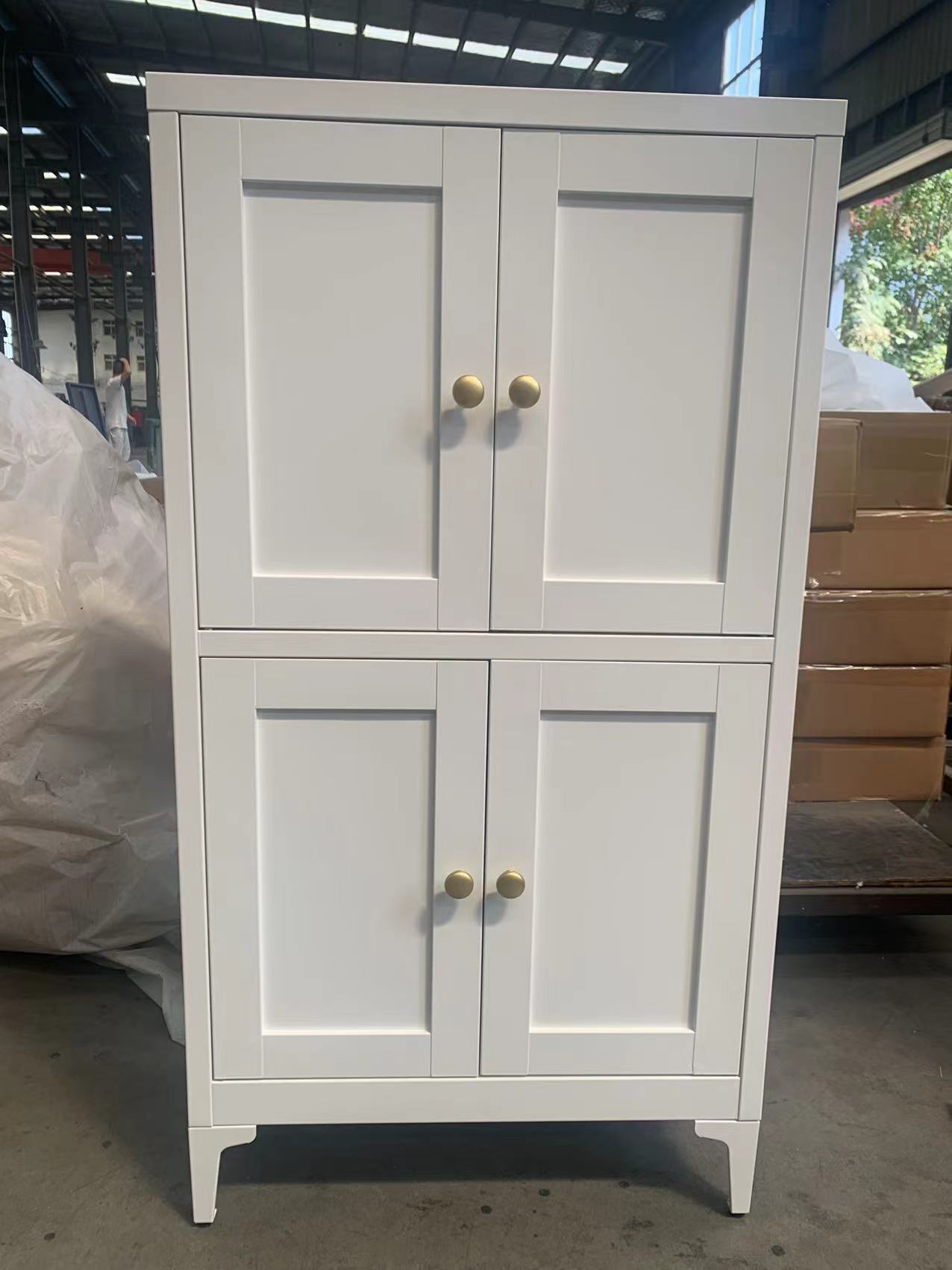 Four-door standing foot cabinet white四门站脚柜白