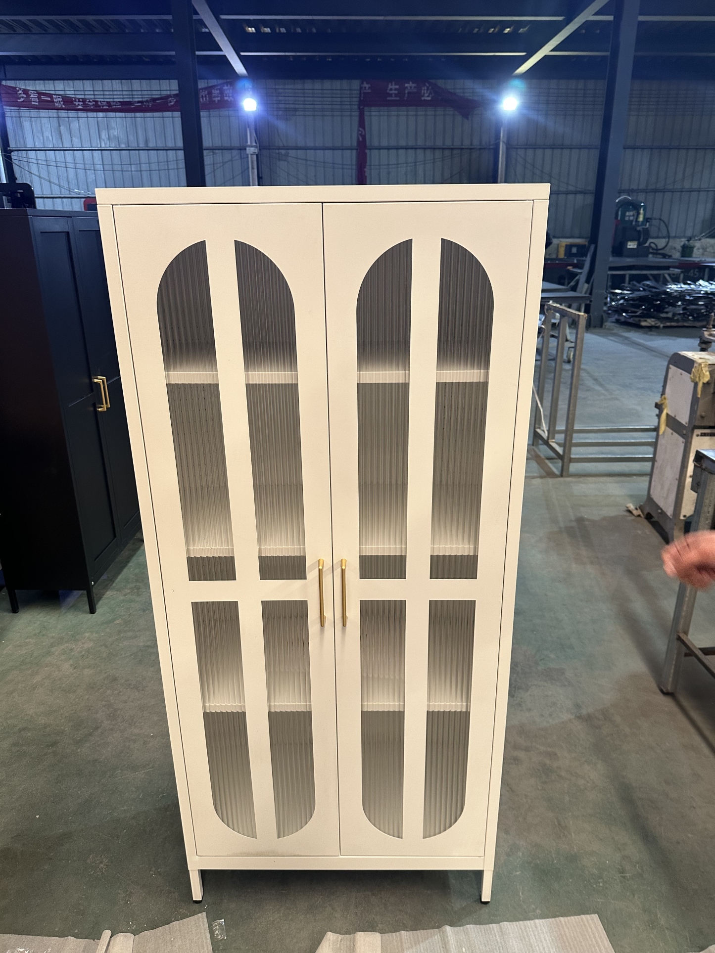 Folio center cabinet black/white对开玻中柜黑/白