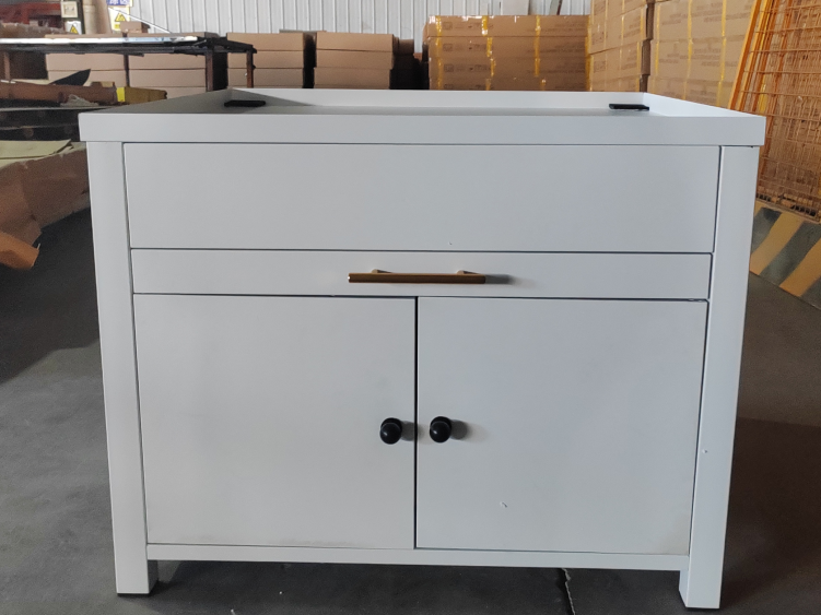 Next double bill draw white washing machine table下对开单抽白洗衣机台