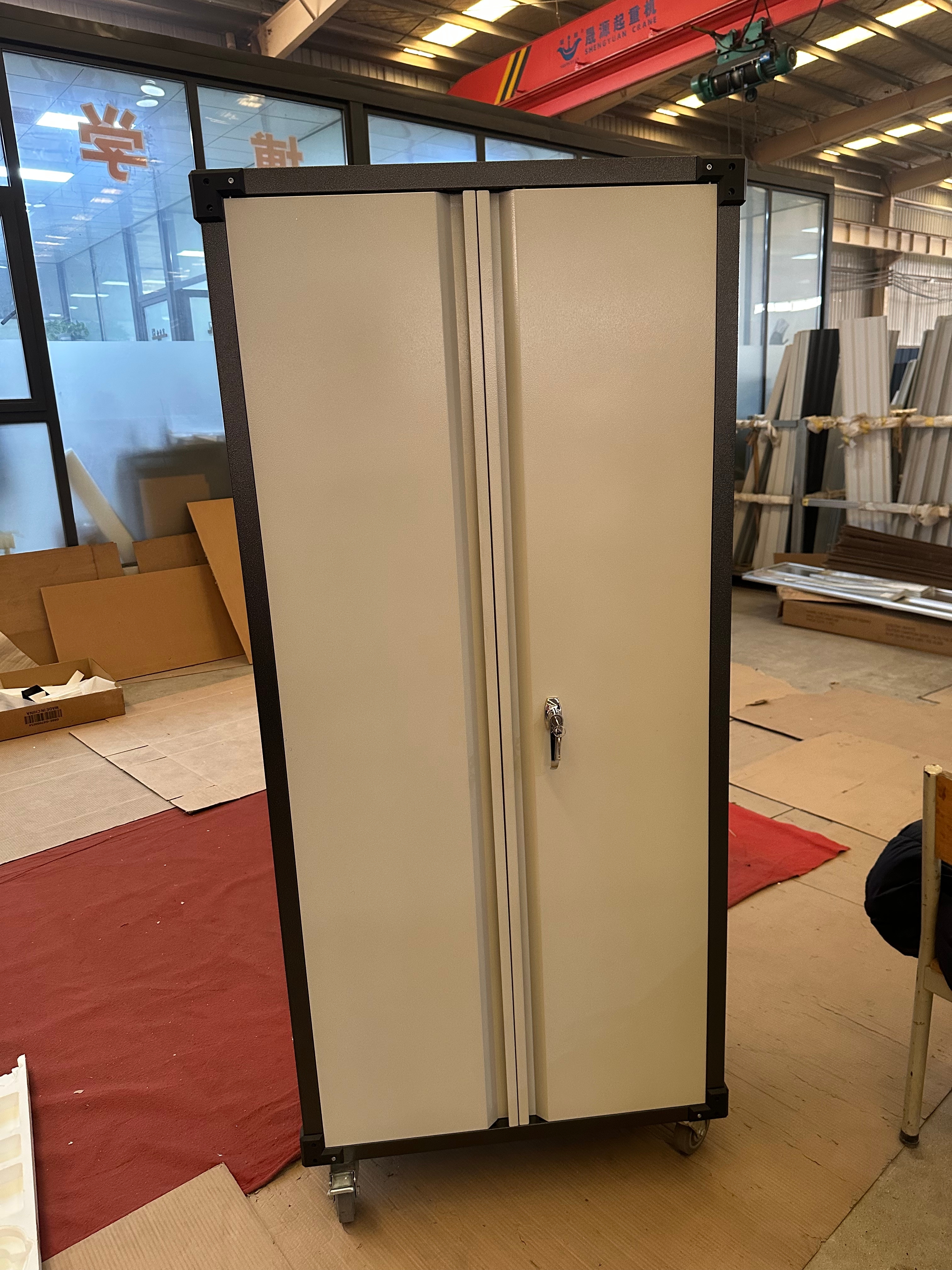 Gooseneck handle with wheel door new premium two-tone鹅颈把手带轮门洞新高级双色