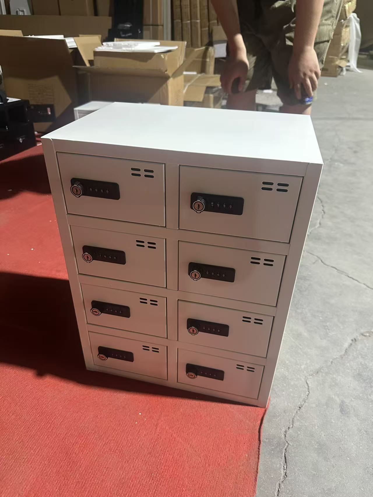 Password lock storage cabinet 密码锁收纳柜黑/白日
