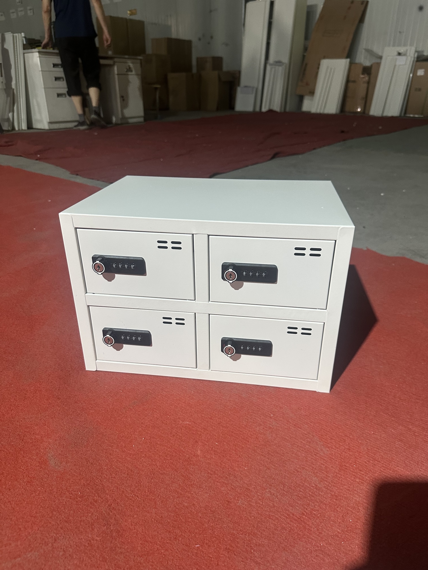 Password lock storage cabinet 密码锁收纳柜黑/白日