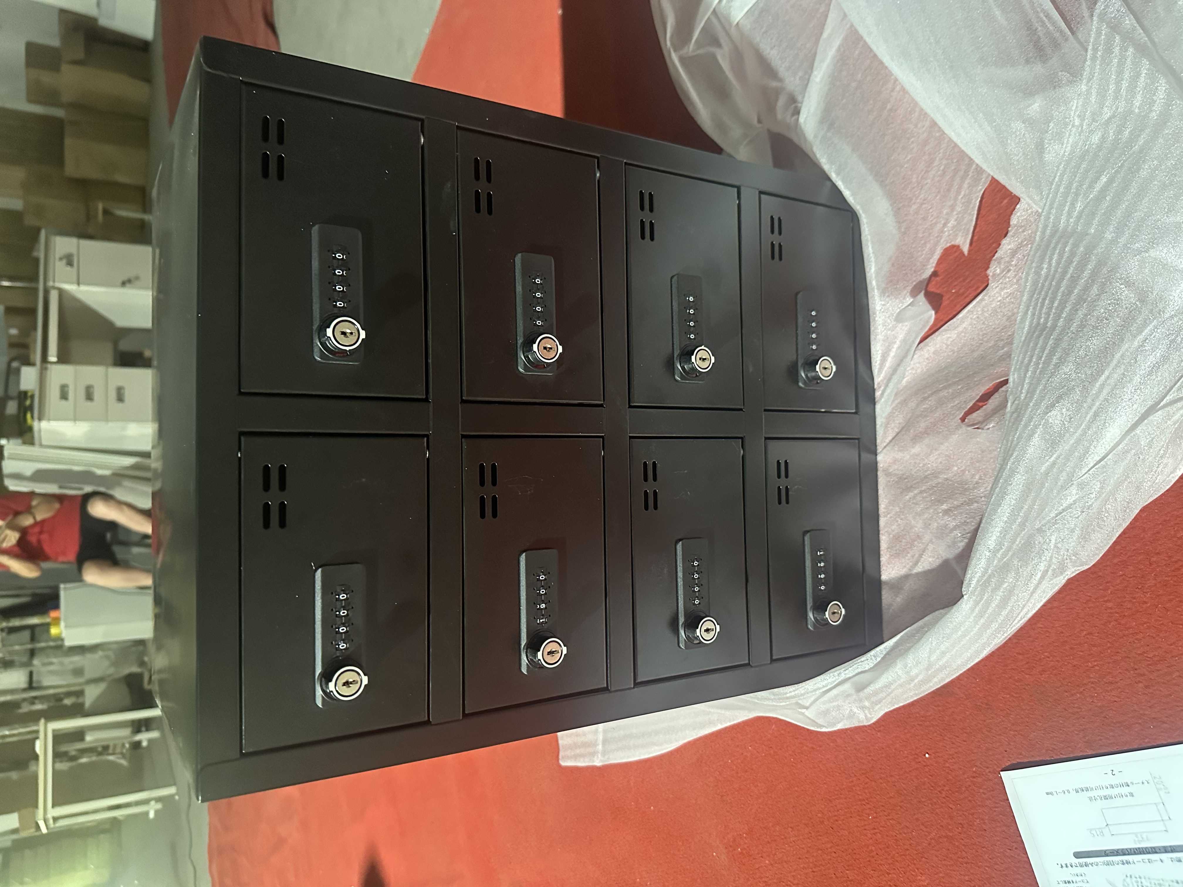 Password lock storage cabinet 密码锁收纳柜黑/白日