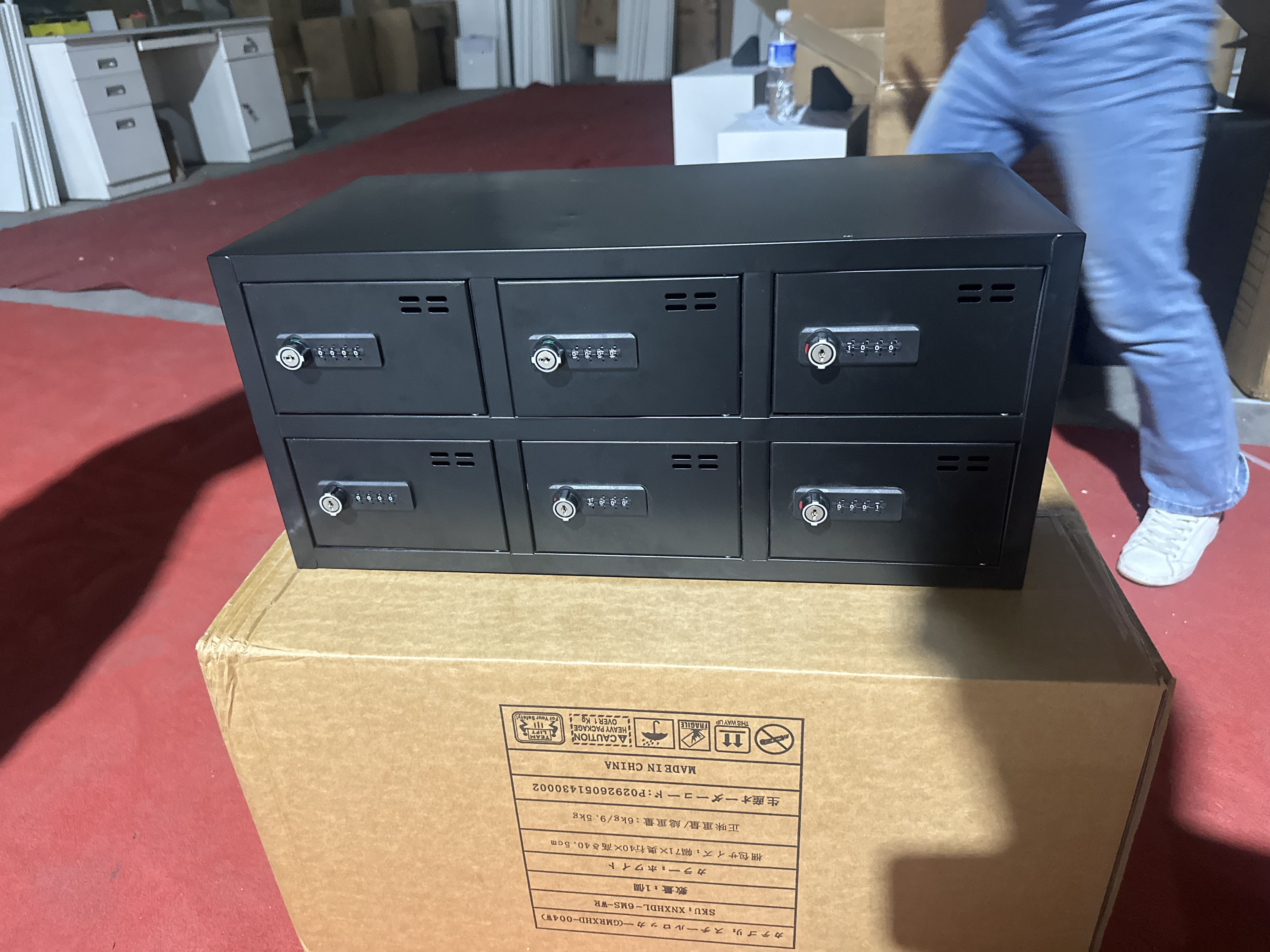 Password lock storage cabinet 密码锁收纳柜黑/白日