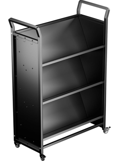 Three layers of V-shaped book black