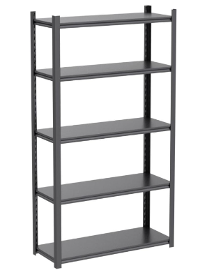 72 high B5 shelving black