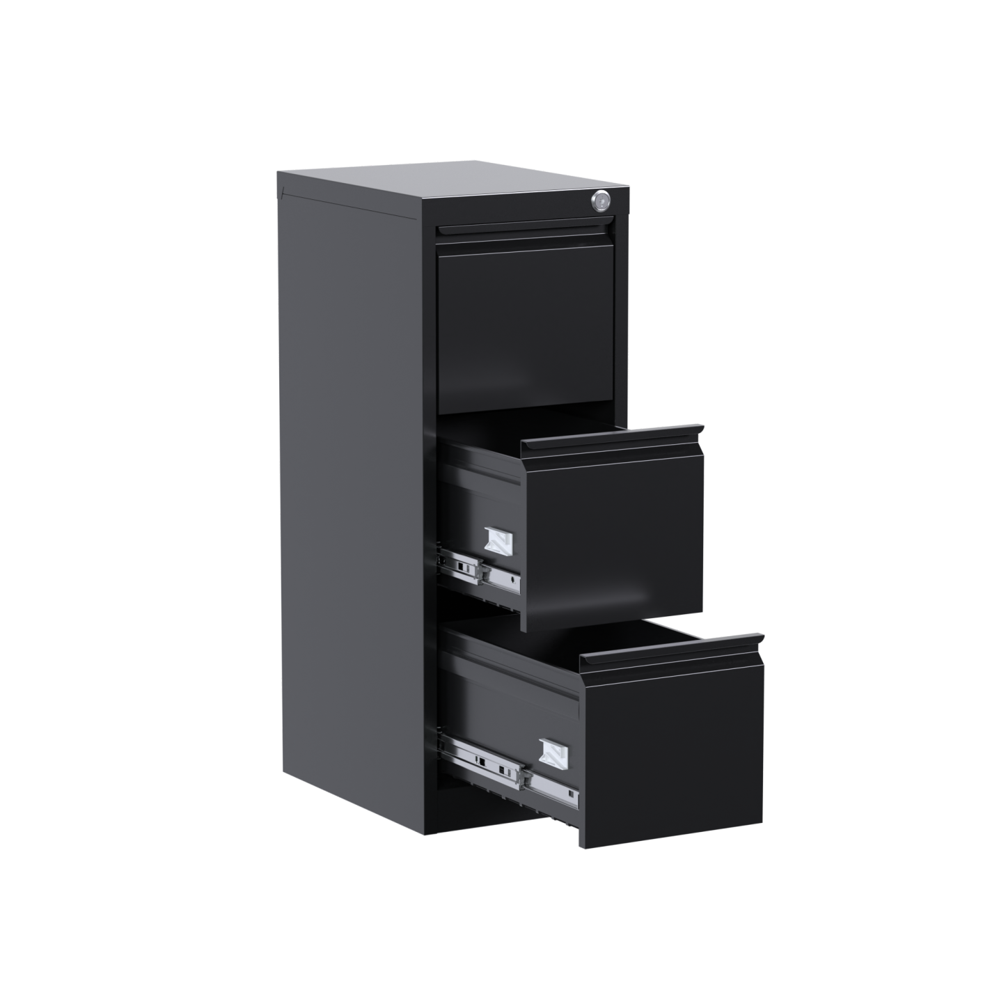 Goose neck narrow three cabinet