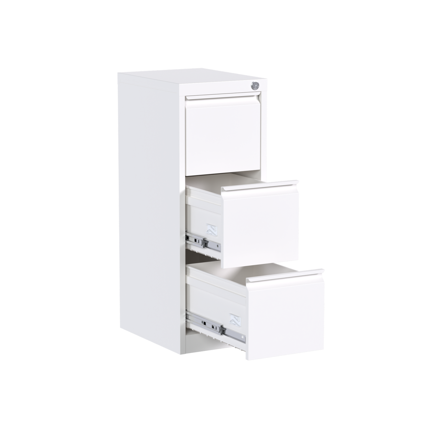 Goose neck narrow three cabinet