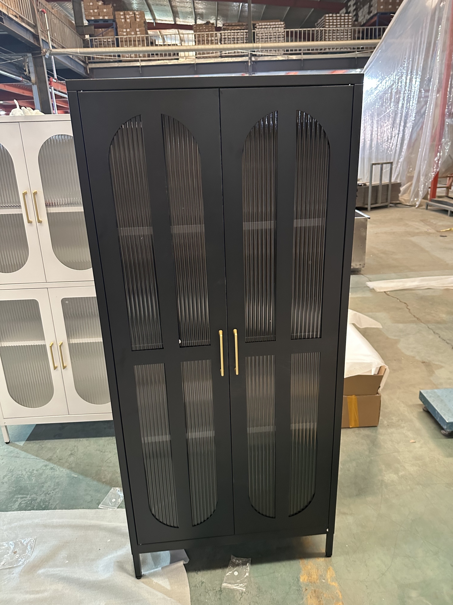 Folio center cabinet black/white对开玻中柜黑/白