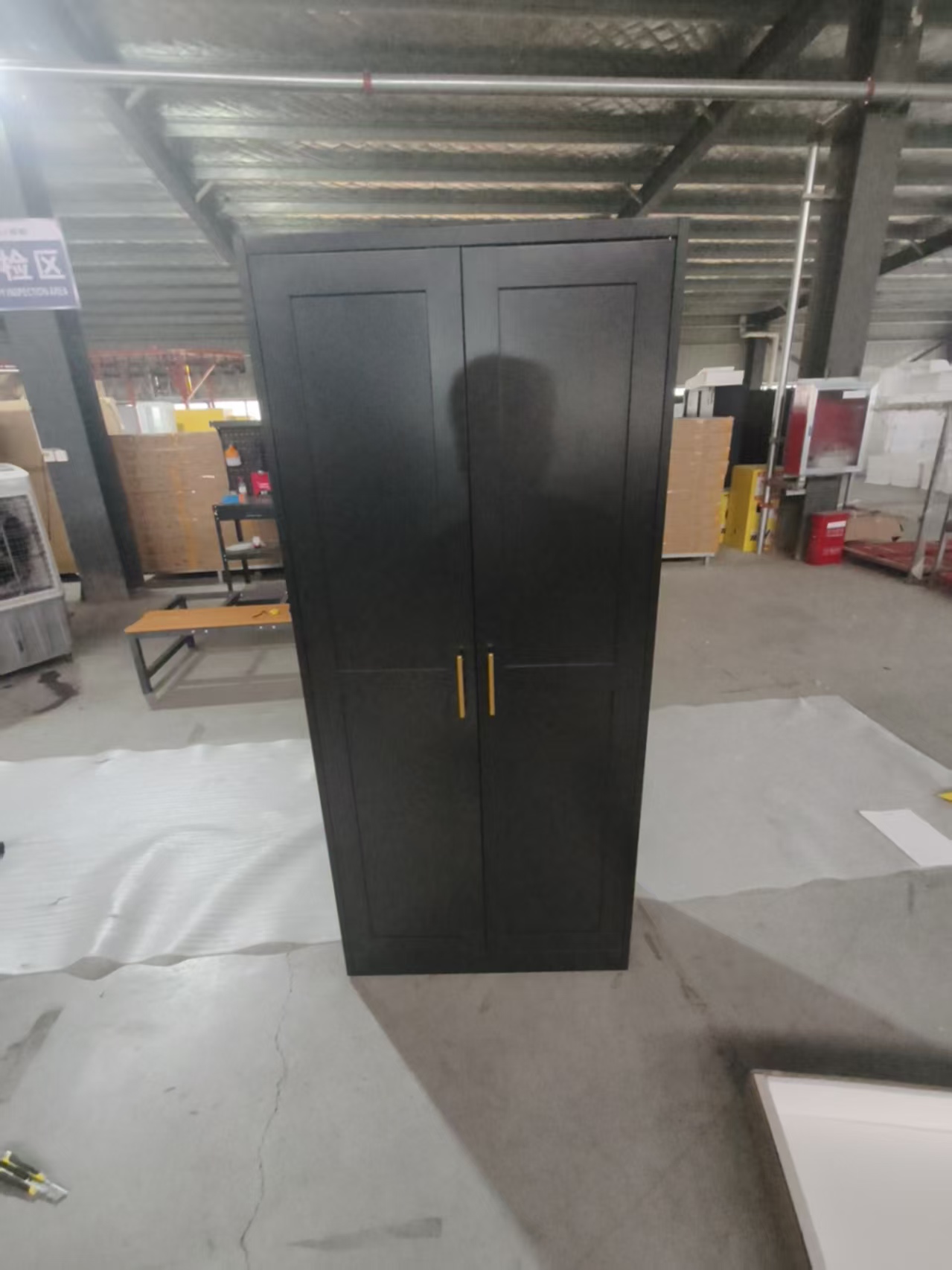 Glued-panel modular wardrobe拼接压型衣柜 欧