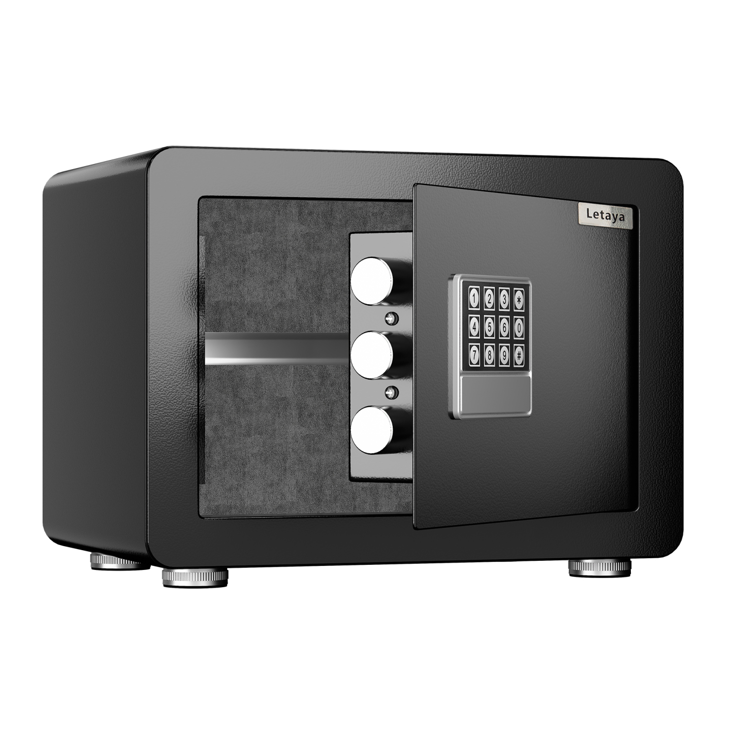 Letaya Steel Security Safe Box 1.5 Cubic Feet (Keypad Lock)