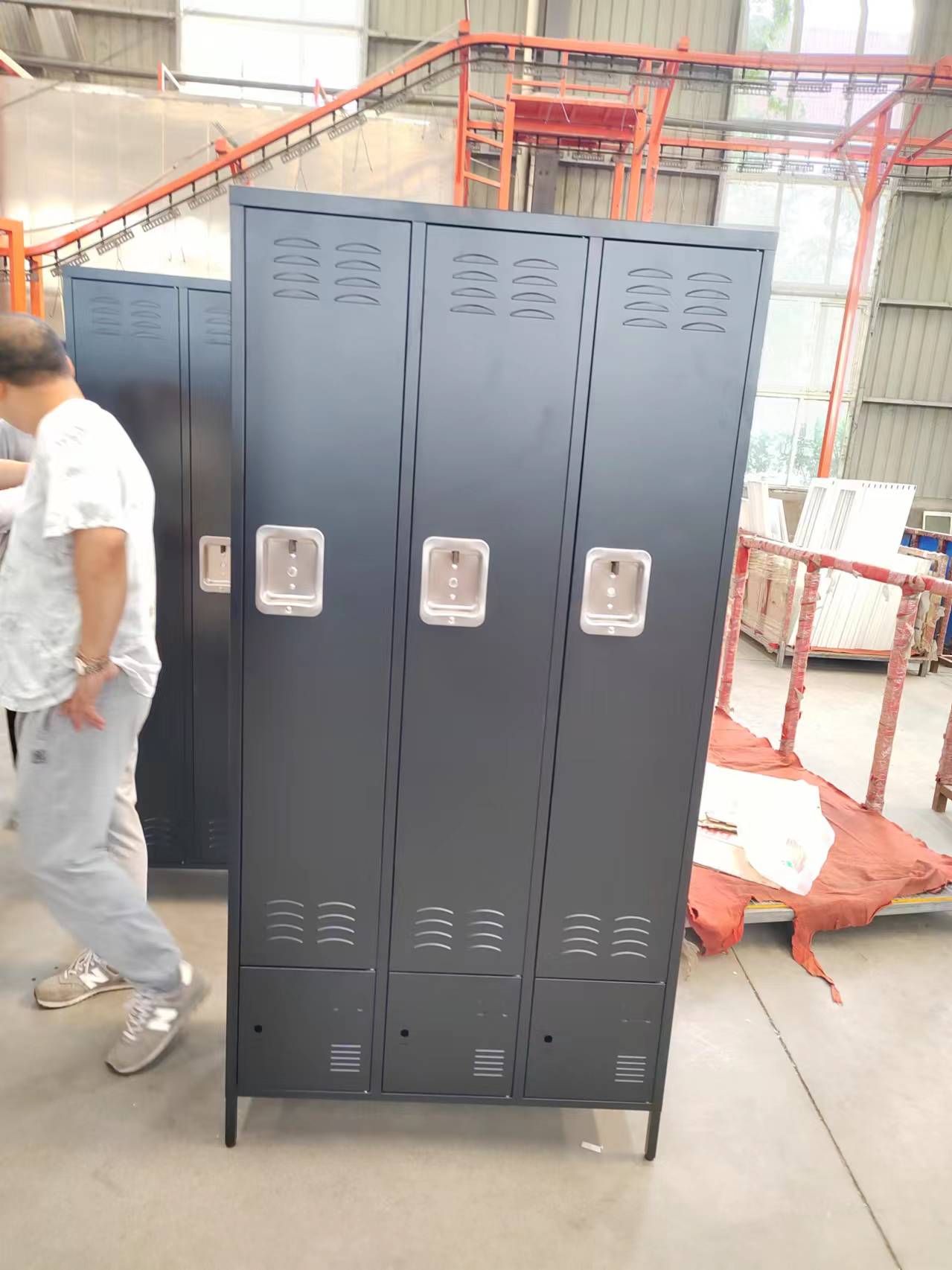 Wide combination six-door wardrobe宽组合六门衣柜