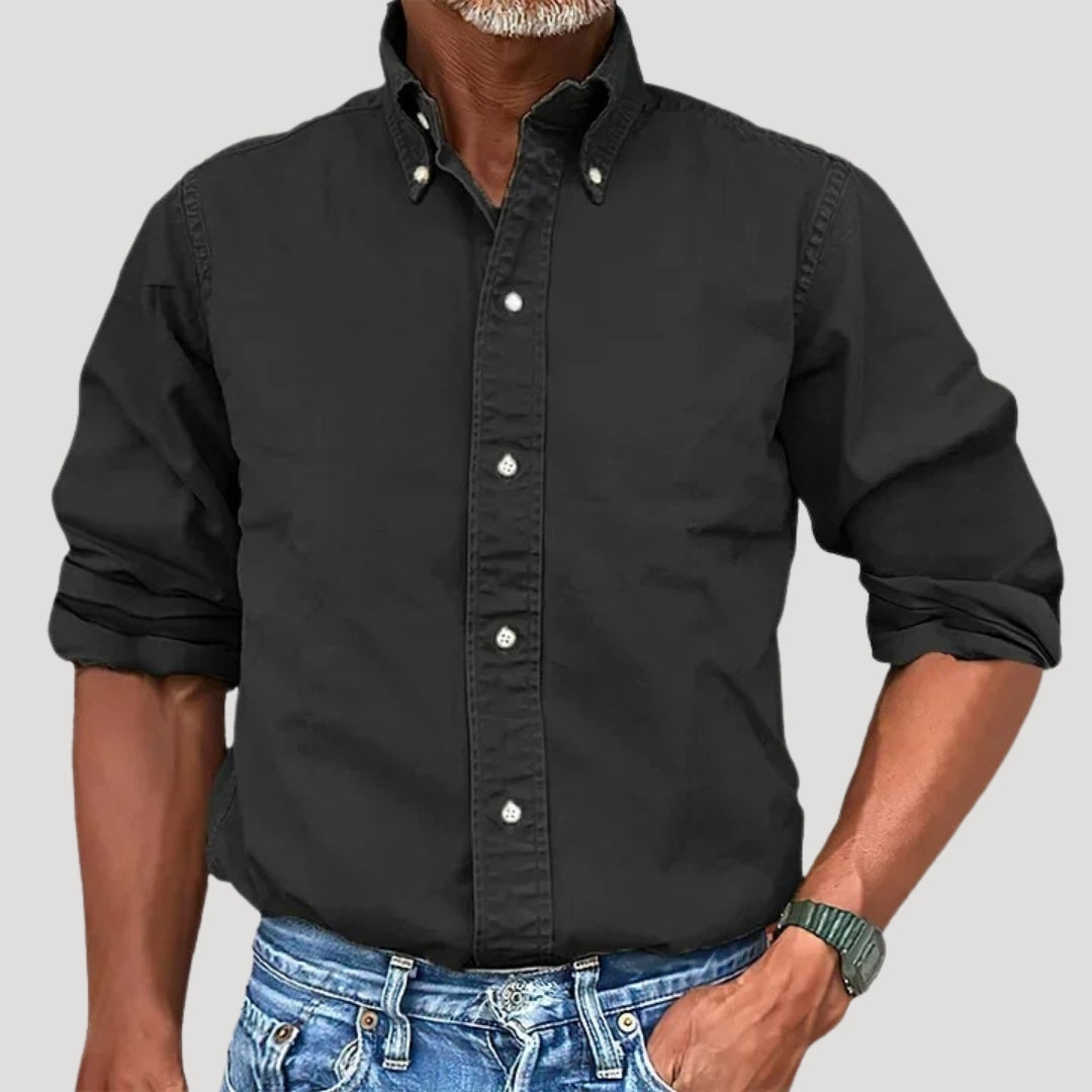 Men’s oxford work shirt – long sleeve button down