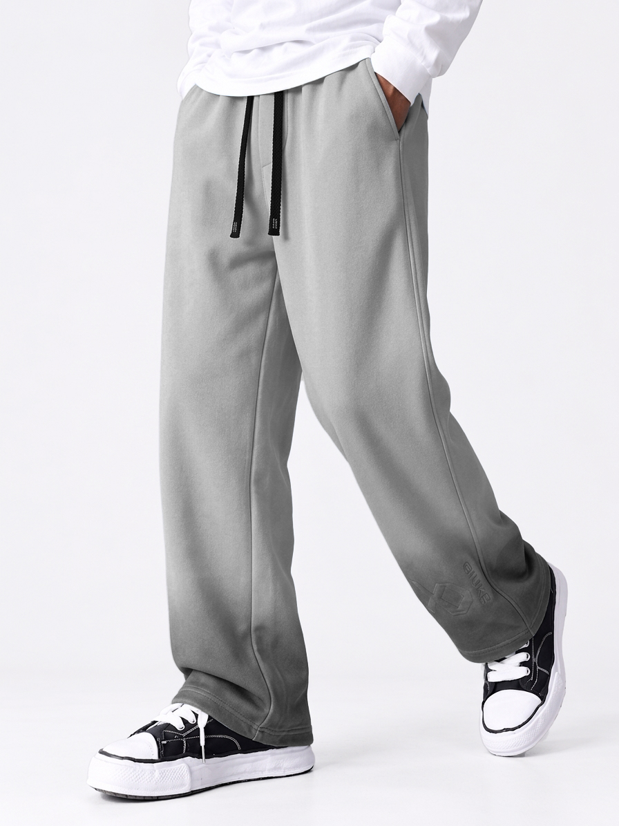 Men's Gradient Washed and Distressed Loose Casual Pants