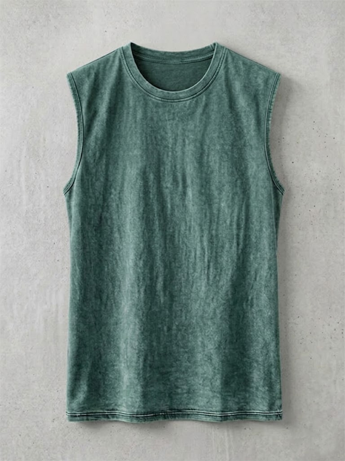 Men's Retro Solid Color Casual Crew Neck Pullover Sleeveless Vest