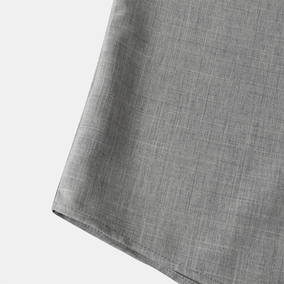 Men's Cotton And Linen Stand Collar Basic Casual Short-sleeved Shirt