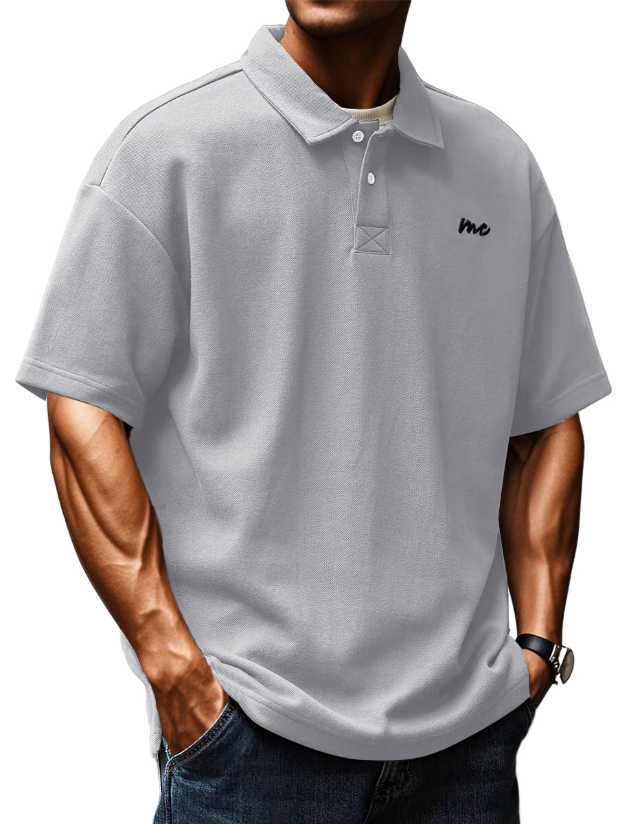 Men's American Casual Retro Loose Short-sleeved Polo Shirt