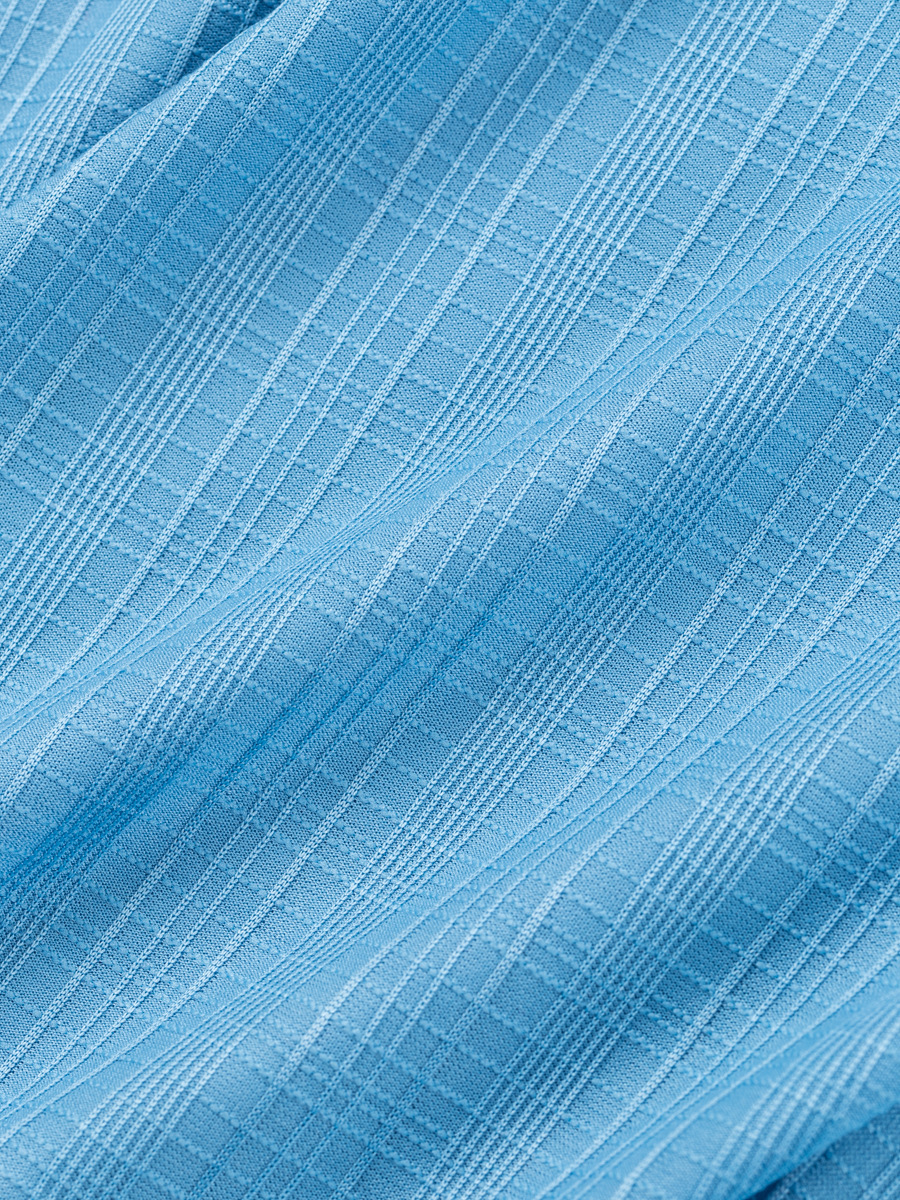 Men's Linen Stand Collar Loose Casual Jacquard Short Sleeve Henley Shirt