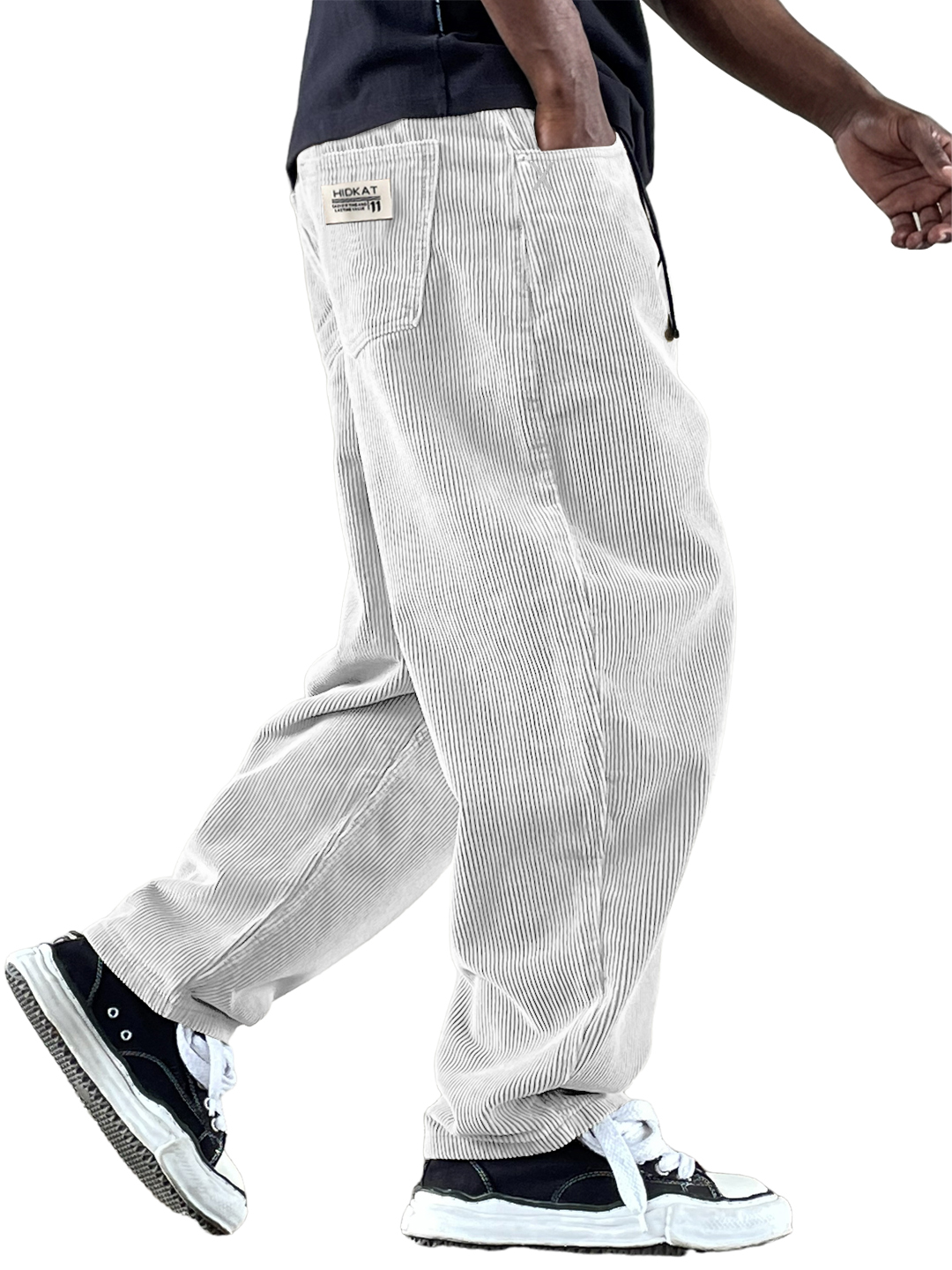 Men's Casual Retro Multi-Pocket Workwear Corduroy Pants